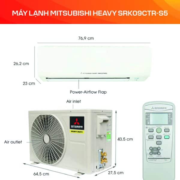 MÁY LẠNH MITSUBISHI HEAVY SRK09CTR-S5 - Ảnh 4