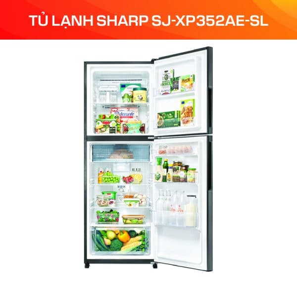 TỦ LẠNH SHARP SJ-XP352AE-SL - Ảnh 5