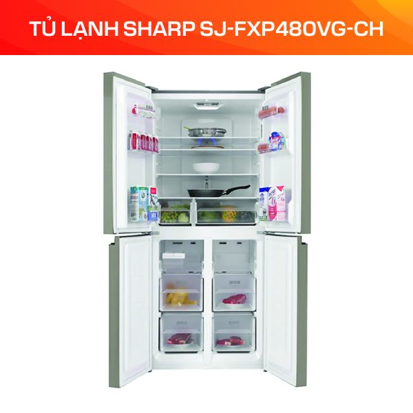 TỦ LẠNH SHARP SJ-FXP480VG-CH - Ảnh 4