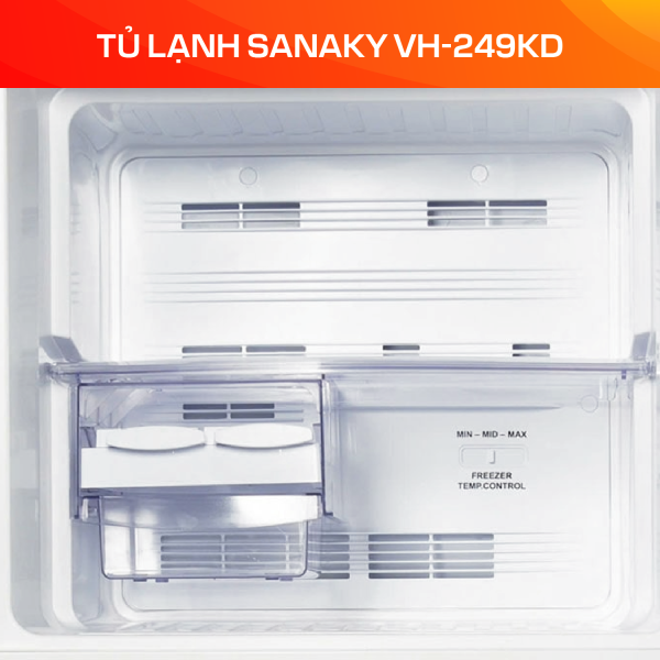 Tủ lạnh Sanaky Inverter 226 lít VH-249KD - Ảnh 5