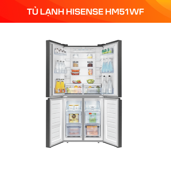 Tủ Lạnh Hisense Inverter 454 Lít HM51WF - Ảnh 5