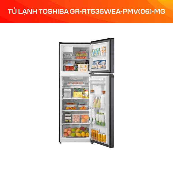 Tủ lạnh Toshiba Inverter 409 lít GR-RT535WEA-PMV(06)-MG - Ảnh 5