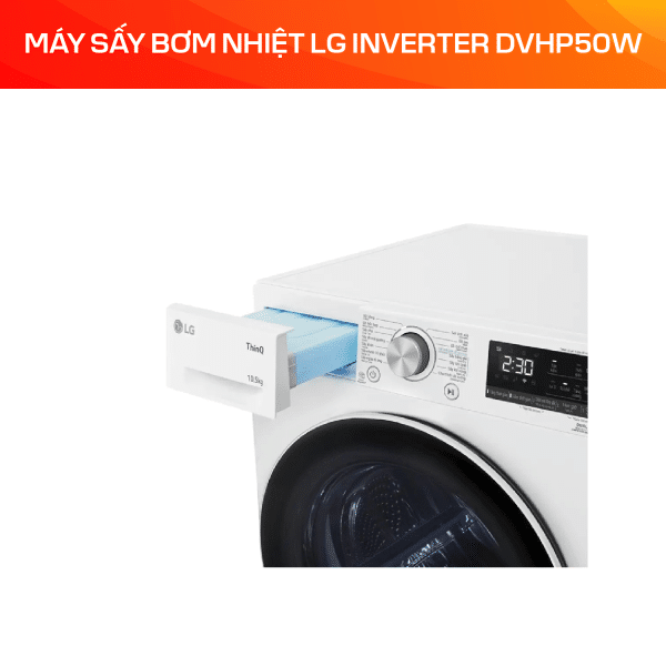 Máy sấy bơm nhiệt LG Inverter 10.5 kg DVHP50W - Ảnh 5