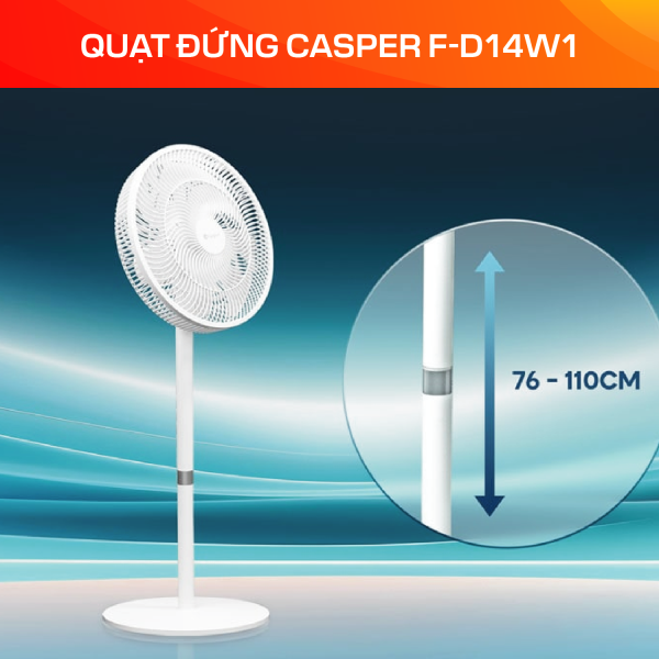Quạt đứng Casper F-D14W1 - Ảnh 5