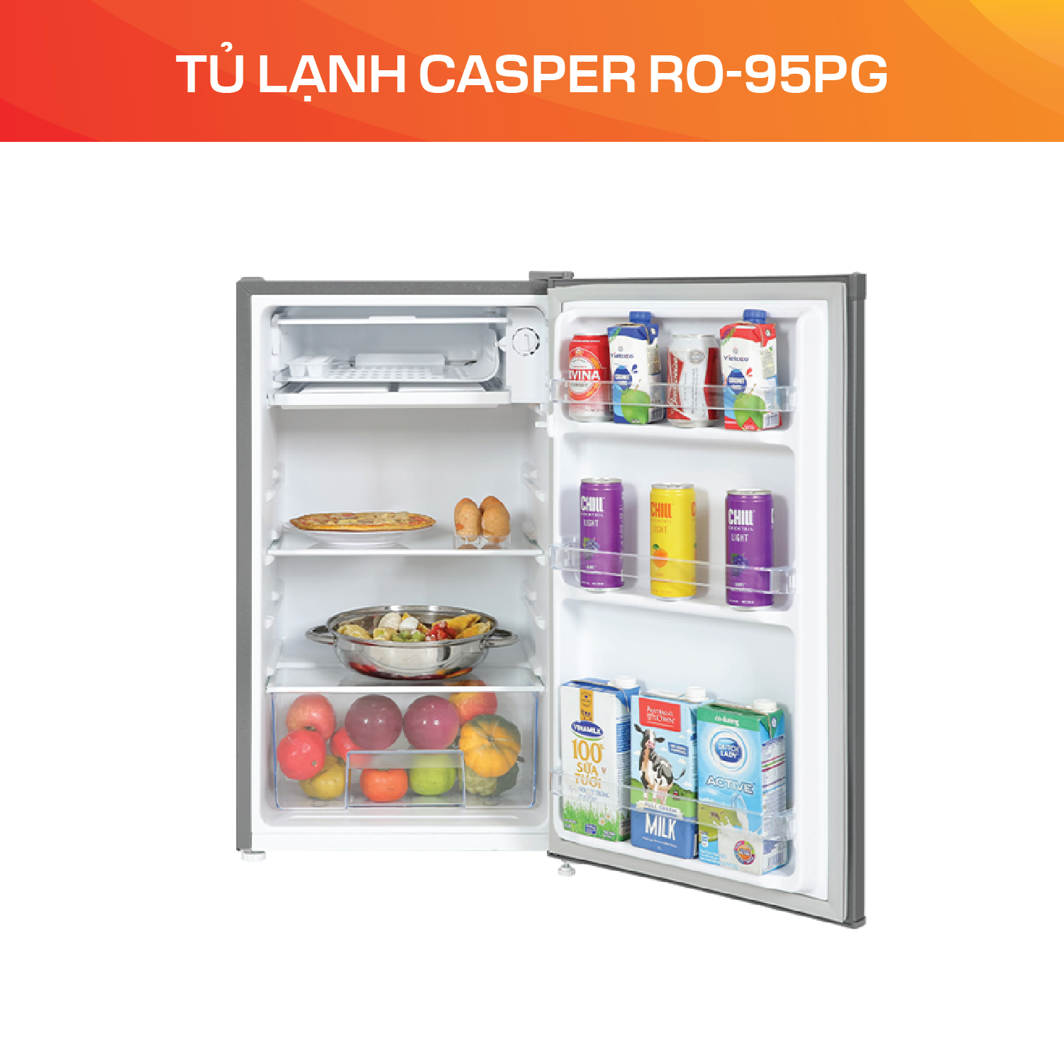 Tủ lạnh Casper RO-95PG - Ảnh 2
