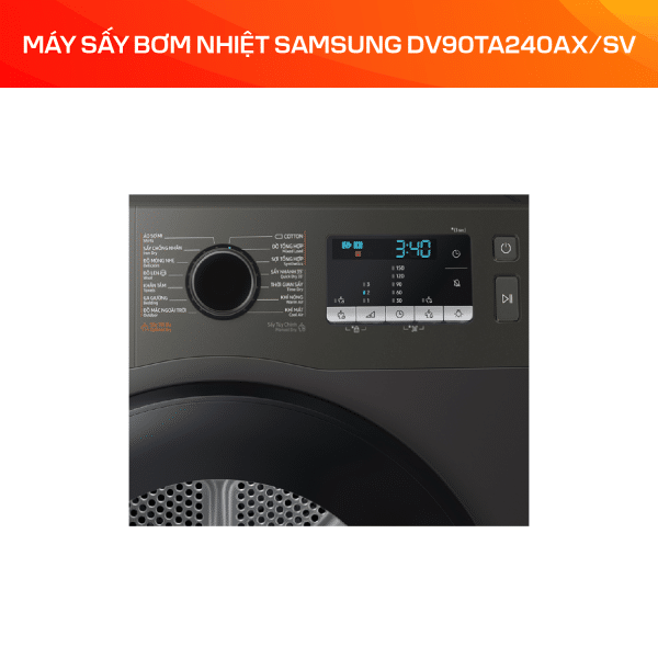 Máy sấy bơm nhiệt Samsung 9 kg DV90TA240AX/SV - Ảnh 3