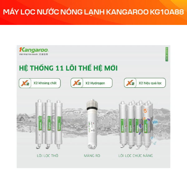 Máy lọc nước nóng lạnh Kangaroo KG10A88 - Ảnh 5