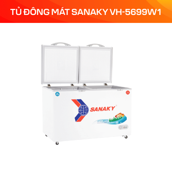Tủ Đông Mát Sanaky 365 lít VH-5699W1 - Ảnh 5