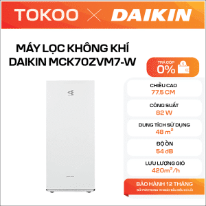 MÁY LỌC KHÔNG KHÍ DAIKIN MCK70ZVM7-W