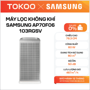 MÁY LỌC KHÔNG KHÍ SAMSUNG AP70F06103RGSV