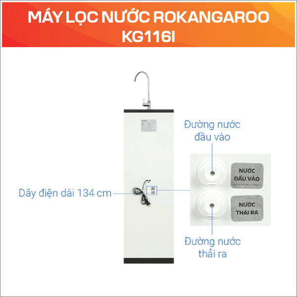 MÁY LỌC NƯỚC RO KANGAROO KG116I - Ảnh 5