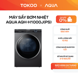 Máy sấy bơm nhiệt Aqua 10 kg AQH-H1000J(PS)