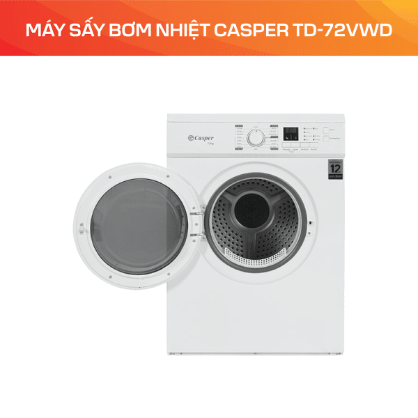 MÁY SẤY BƠM NHIỆT CASPER TD-72VWD - Ảnh 3