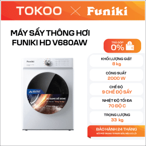 MÁY SẤY THÔNG HƠI FUNIKI HD V680AW