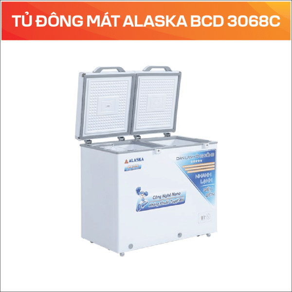 TỦ ĐÔNG MÁT ALASKA BCD 3068C - Ảnh 3