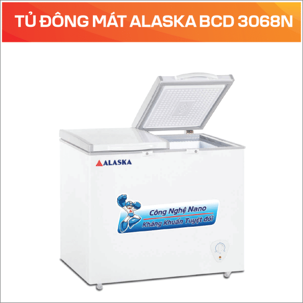 TỦ ĐÔNG MÁT ALASKA BCD 3068N - Ảnh 4