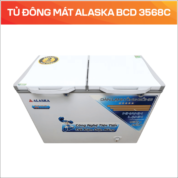 TỦ ĐÔNG MÁT ALASKA BCD 3568C - Ảnh 3