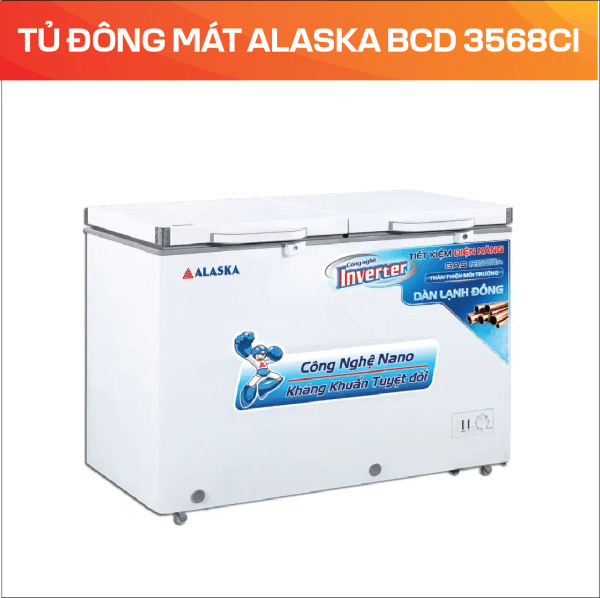 TỦ ĐÔNG MÁT ALASKA BCD 3568CI - Ảnh 3