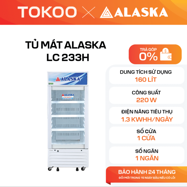 TỦ MÁT ALASKA LC 233H