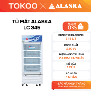 TỦ MÁT ALASKA LC 345