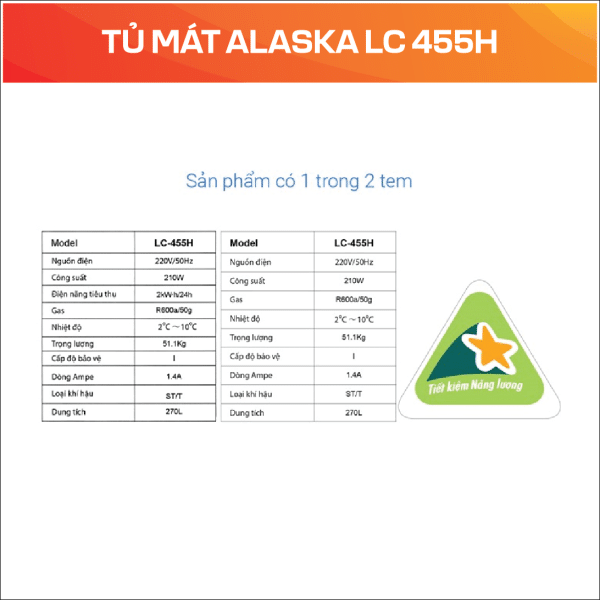 TỦ MÁT ALASKA LC 455H - Ảnh 5