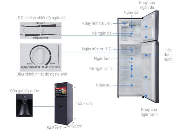 TỦ LẠNH TOSHIBA GR-RT325WE-PMV(06)-MG - Ảnh 9