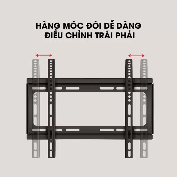 Giá Treo Tivi Phẳng Sát Tường DK75 55-75 inch - Ảnh 5