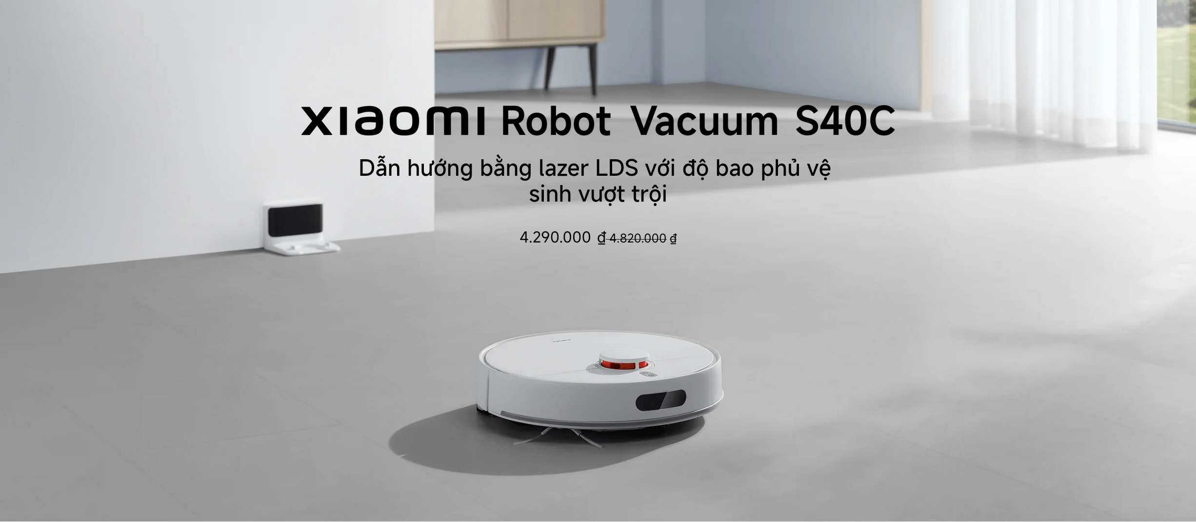 Robot hút bụi lau nhà Xiaomi S40C